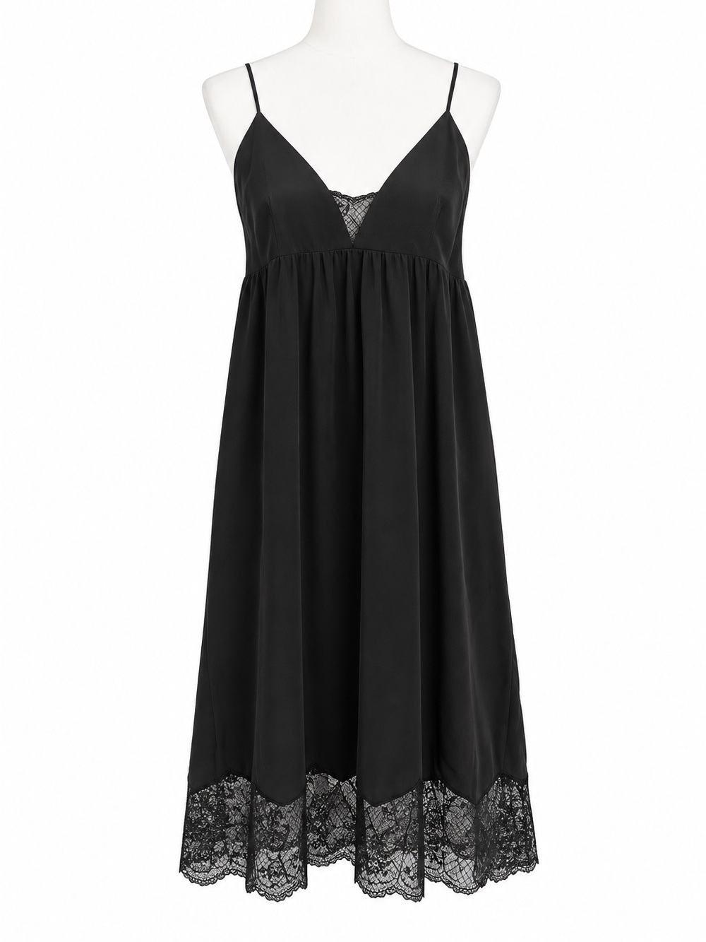 Zadig & Voltaire Charcoal Gray Risty Silk Slip Dress M